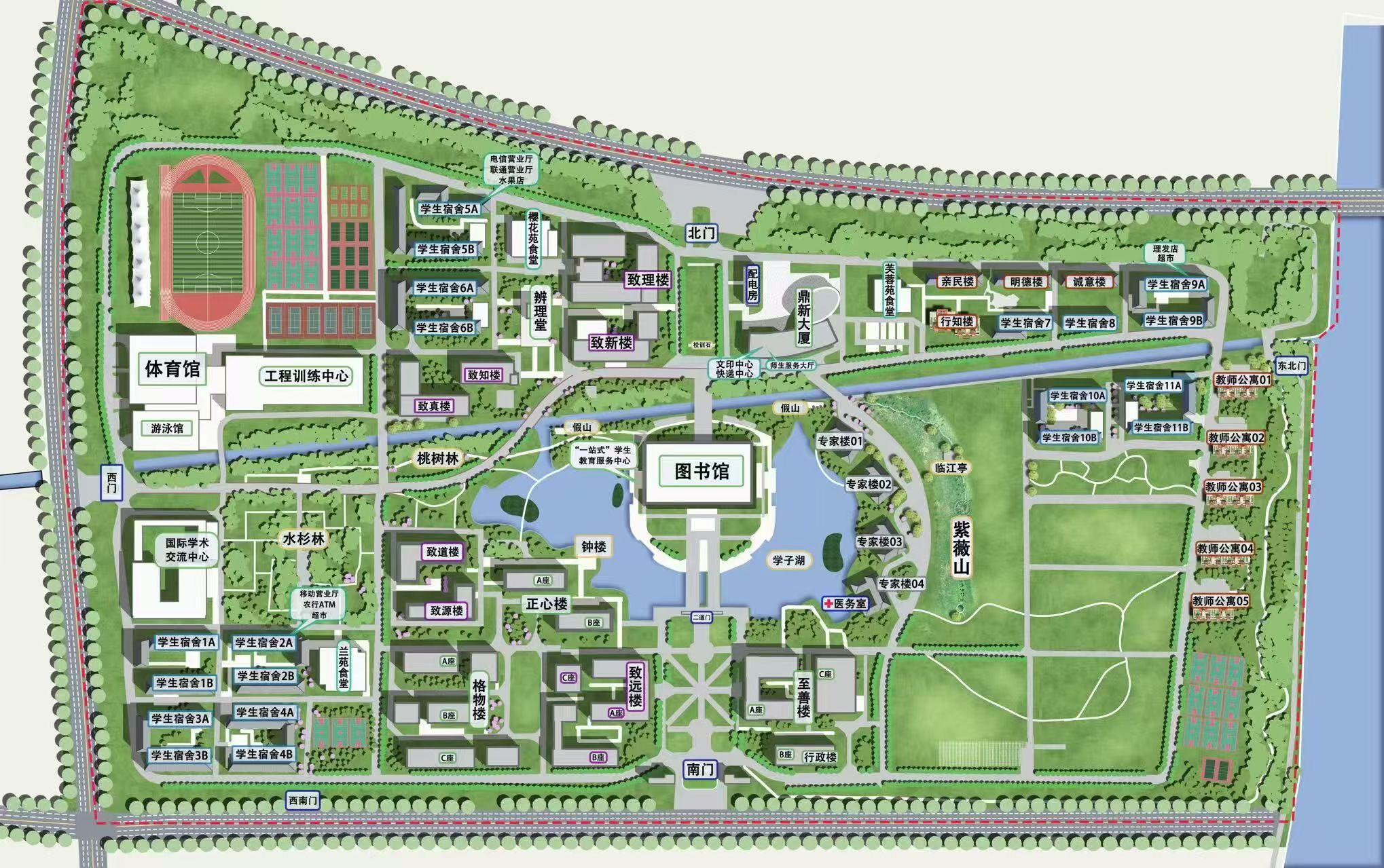 南京理工大学江阴校区导览图